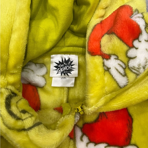[Adult: S]Grinch Hooded Onesie Pajamas - Picture 2 of 8